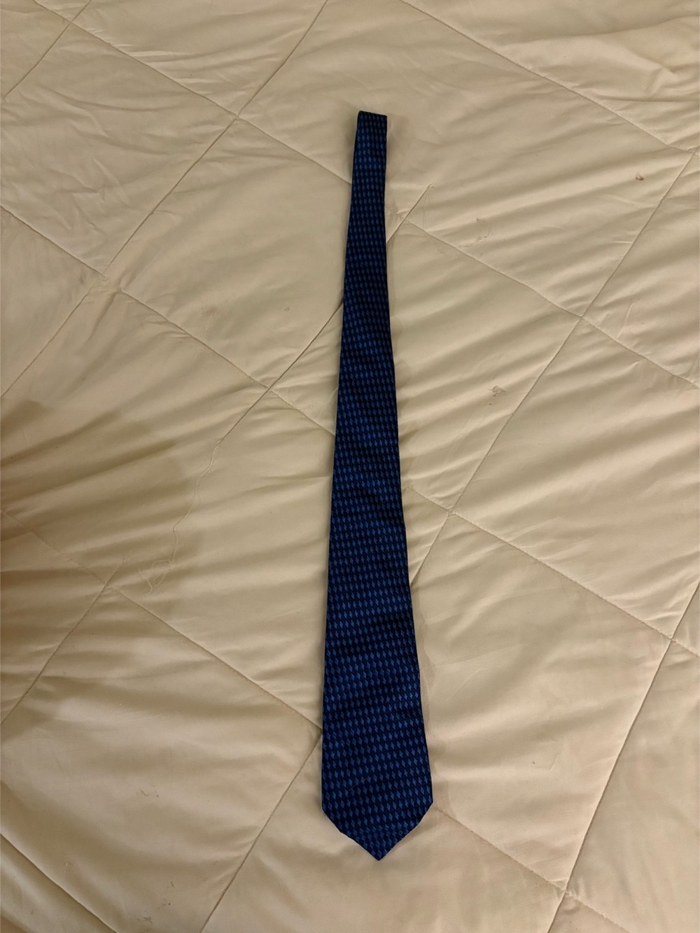 Salvatore Ferragamo Geometric Blue Tie